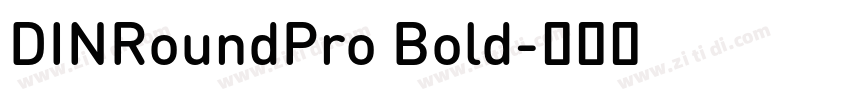 DINRoundPro Bold字体转换